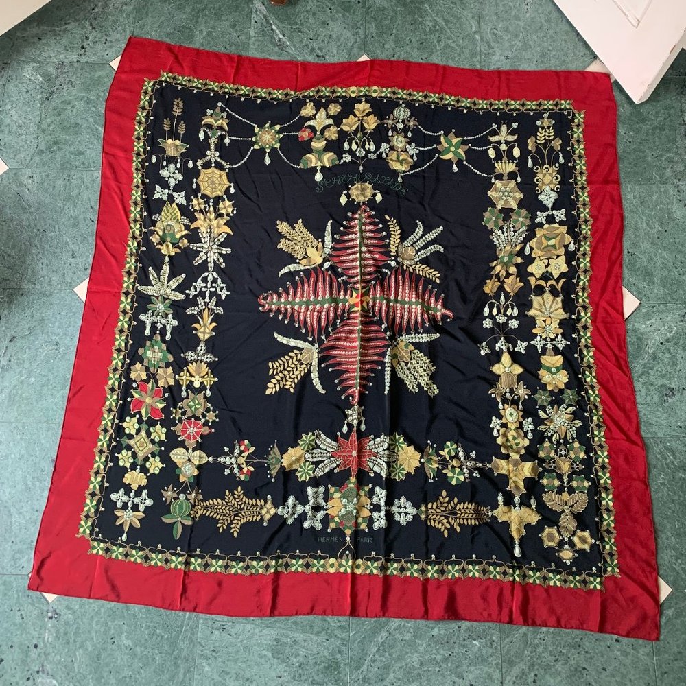 HERMES 1985 scheherazade silk scarf